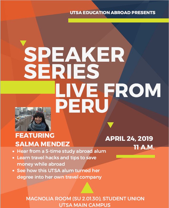 Speaker Series Live from Peru